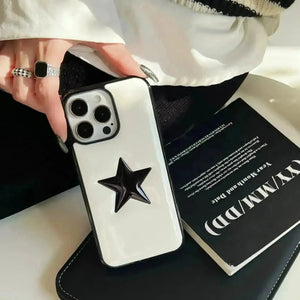 Five Pointed Star Shiny Phone Case (For iPhones) - Bear Hugs
