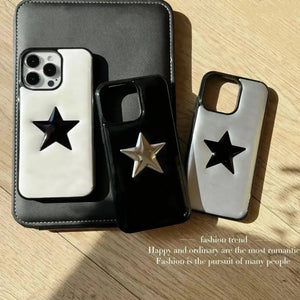 Five Pointed Star Shiny Phone Case (For iPhones) - Bear Hugs