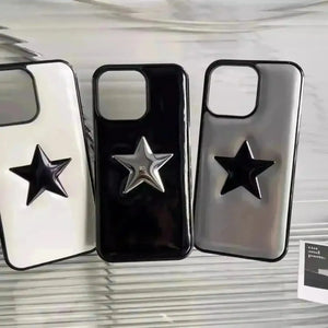 Five Pointed Star Shiny Phone Case (For iPhones) - Bear Hugs