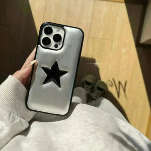 Five Pointed Star Shiny Phone Case (For iPhones) - Bear Hugs