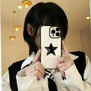 Five Pointed Star Shiny Phone Case (For iPhones) - Bear Hugs