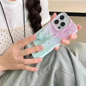 Flappy Gradient Butterfly Phone Case (For iPhones) - Bear Hugs