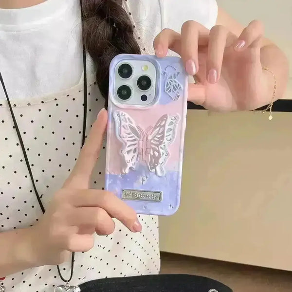 Flappy Gradient Butterfly Phone Case (For iPhones) - Bear Hugs