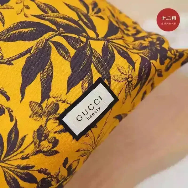 Floral Designer Drawstring Makeup Pouch - Bear Hugs