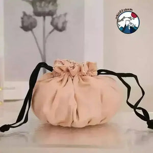 Floral Luxury Drawstring Makeup Pouch - Bear Hugs