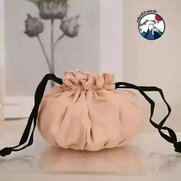 Floral Luxury Drawstring Makeup Pouch - Bear Hugs