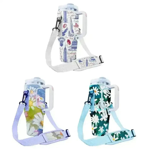 Floral Stanley Cup Carrier Bag (For 30 oz & 40 oz) - Bear Hugs