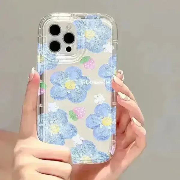 Flower Silicon Phone Case (For iPhones) - Bear Hugs