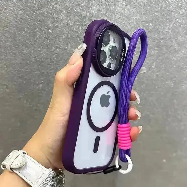 Fold Glass Lens Transparent Case (For iPhones) - Bear Hugs