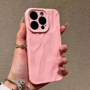 Fold Pattern Soft Silicone Phone Case (For iPhones) - Bear Hugs