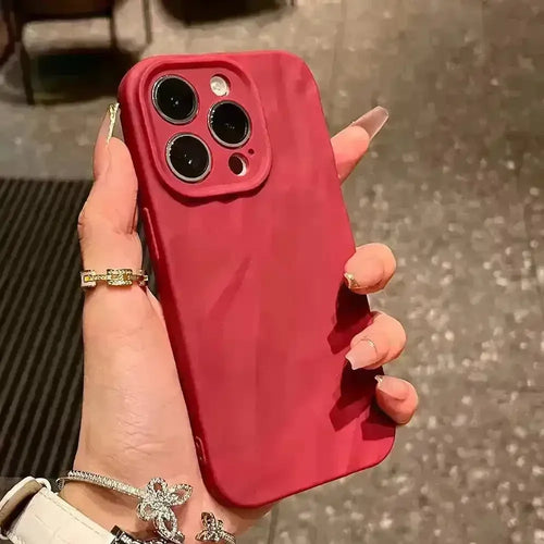 Fold Pattern Soft Silicone Phone Case (For iPhones) - Bear Hugs