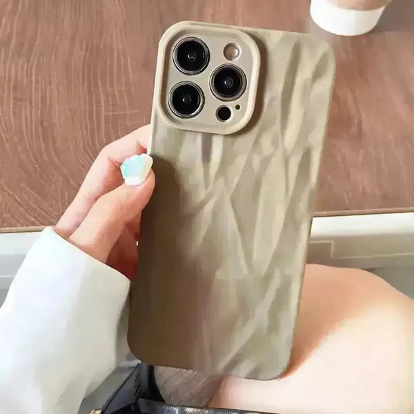 Fold Pattern Soft Silicone Phone Case (For iPhones) - Bear Hugs
