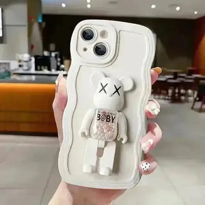 Folding Teddy Stand Phone Case (For iPhones) - Bear Hugs