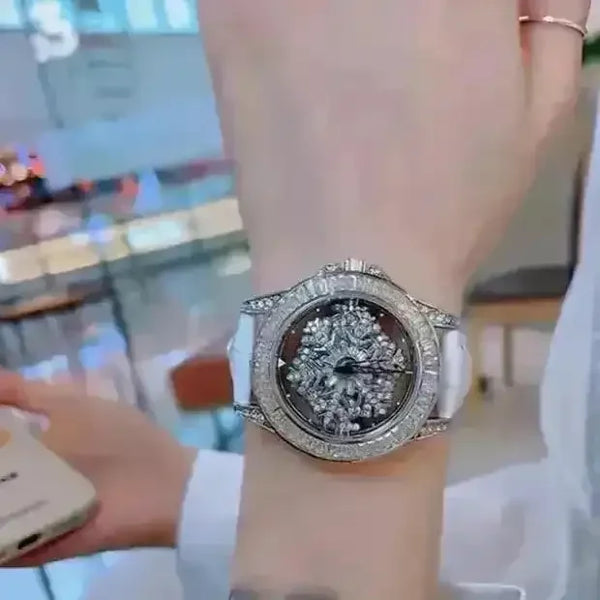 Frozen Rhinestone Rotating Watch - Bear Hugs