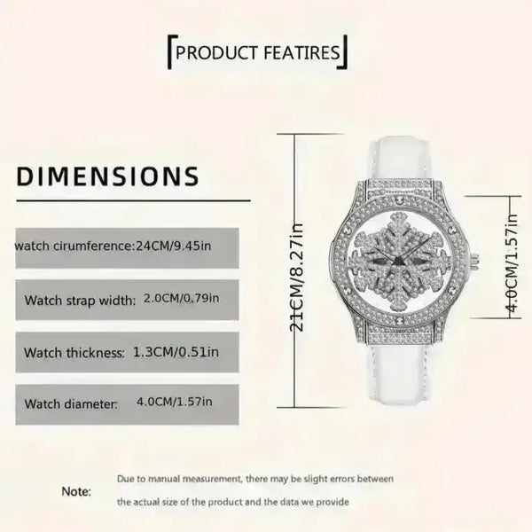 Frozen Rhinestone Rotating Watch - Bear Hugs