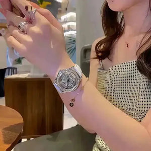 Frozen Rhinestone Rotating Watch - Bear Hugs