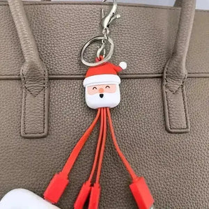 Fruit Shaped Mini 3-in-1 Charging Cable Keychain - Bear Hugs