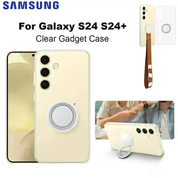 Galaxy Clear Ring Gadget Case (For Samsung) - Bear Hugs