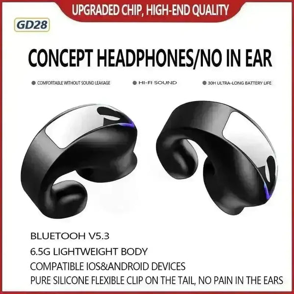 GD28 Bone Conduction Wireless Earbuds - Bear Hugs