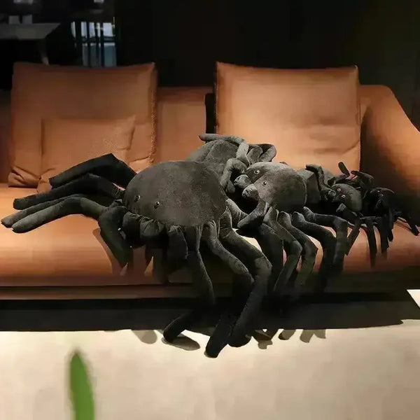 Giant Creepy Black Spider Plush Toy - Bear Hugs
