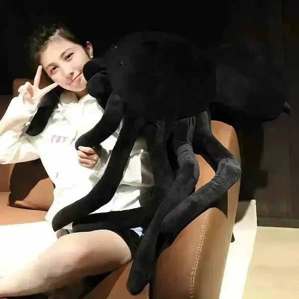 Giant Creepy Black Spider Plush Toy - Bear Hugs