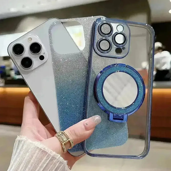 Glitter Diamond Magsafe Bracket Case (For iPhones) - Bear Hugs