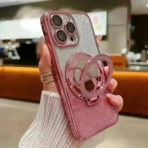 Glitter Diamond Magsafe Bracket Case (For iPhones) - Bear Hugs