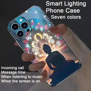 Glowing Calm Buddha Smart LED Cover (For iPhone) - Bear Hugs