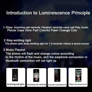 Glowing Halloween Theme Smart Voice Controlled Cover (For iPhone) - Bear Hugs