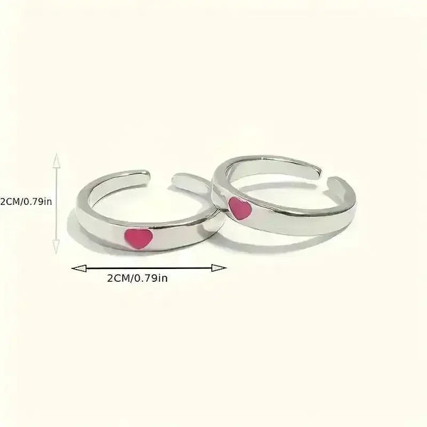 Glowing Heart Adjustable Ring - Bear Hugs