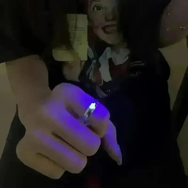 Glowing Heart Adjustable Ring - Bear Hugs