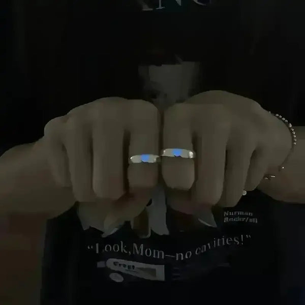 Glowing Heart Adjustable Ring - Bear Hugs