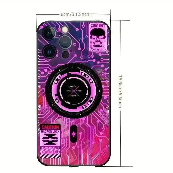 Glowing LED Circle Smart Voice Controlled Cover (For iPhone) - Bear Hugs