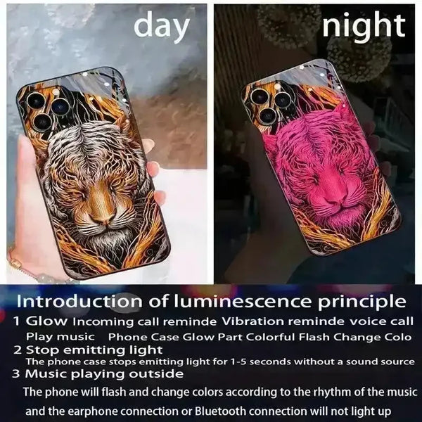 Glowing Tiger LED Smart Voice Controlled Cover (For Samsung) - Bear Hugs