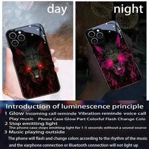 Glowing Wolf Smart Voice Controlled Cover (For iPhone) - Bear Hugs