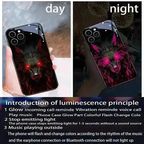 Glowing Wolf Smart Voice Controlled Cover (For iPhone) - Bear Hugs