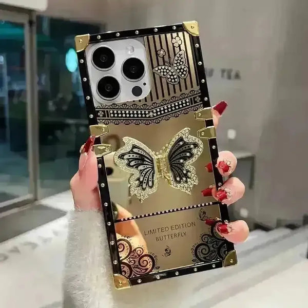 Gold Plated Butterfly Phone Case (For iPhones) - Bear Hugs