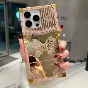 Gold Plated Butterfly Phone Case (For iPhones) - Bear Hugs