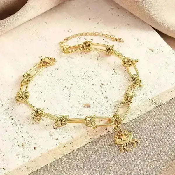 Golden Spider Stainless Steel Bracelet - Bear Hugs