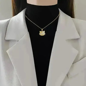 Gorgeous Hollow Hello Kitty Necklace - Bear Hugs