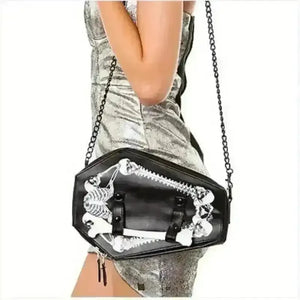 Gothic Coffin Shaped Bag - Bear Hugs