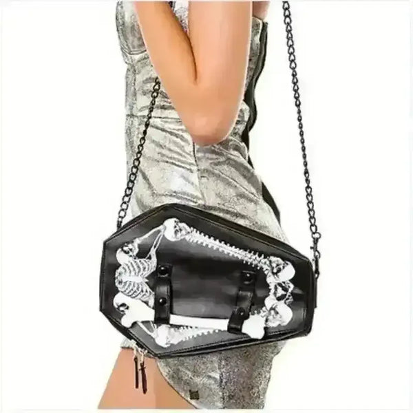 Gothic Coffin Shaped Bag - Bear Hugs