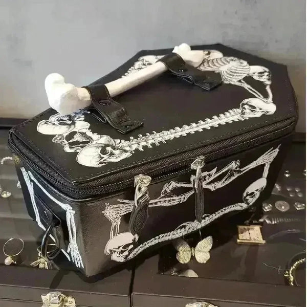 Gothic Coffin Shaped Bag - Bear Hugs