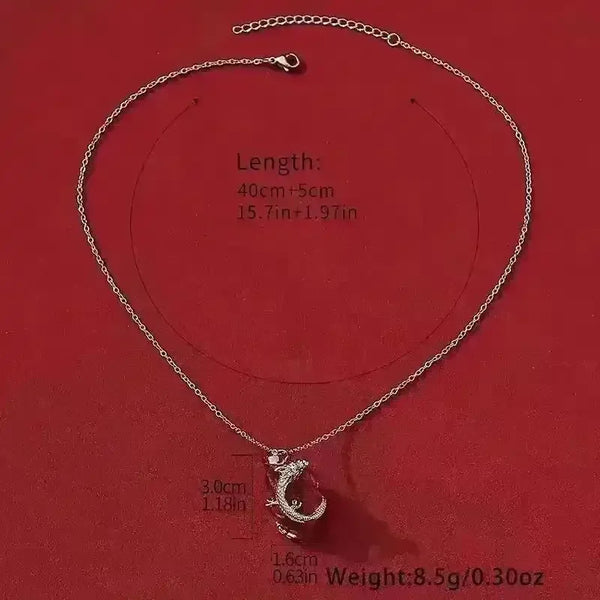 Gothic Dragon Heart Pendant - Bear Hugs