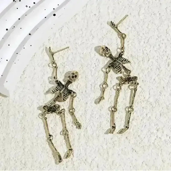Gothic Punk Skeleton Earrings - Bear Hugs