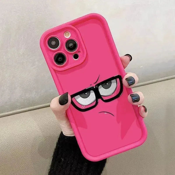 Grumpy Grid Expression Phone Case (For iPhones) - Bear Hugs