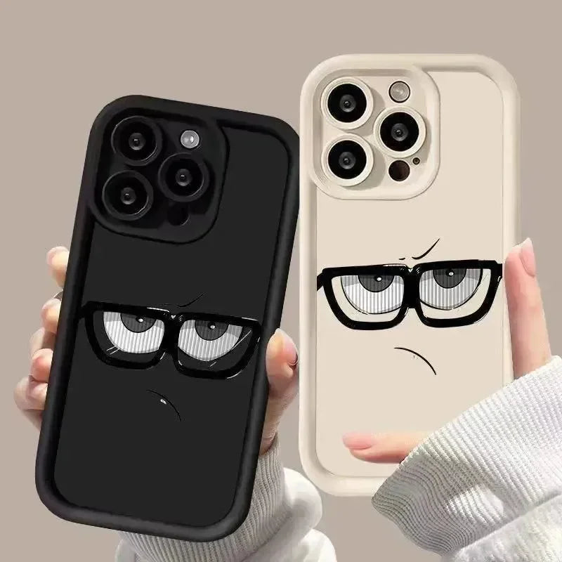 Grumpy Grid Expression Phone Case (For iPhones) - Bear Hugs