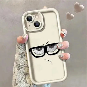 Grumpy Grid Expression Phone Case (For iPhones) - Bear Hugs