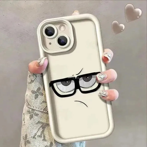 Grumpy Grid Expression Phone Case (For iPhones) - Bear Hugs