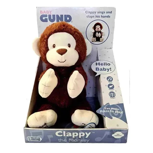 GUND Clappy Monkey Interactive Plushie - Bear Hugs